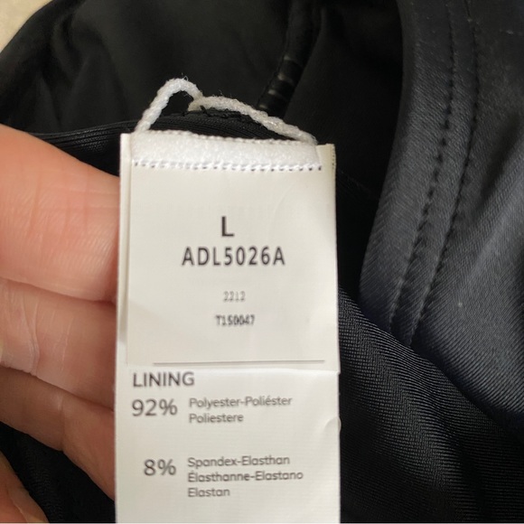 Cupshe large black high neck tummy control swimsuit bathing suit lace up back - Picture 14 of 16